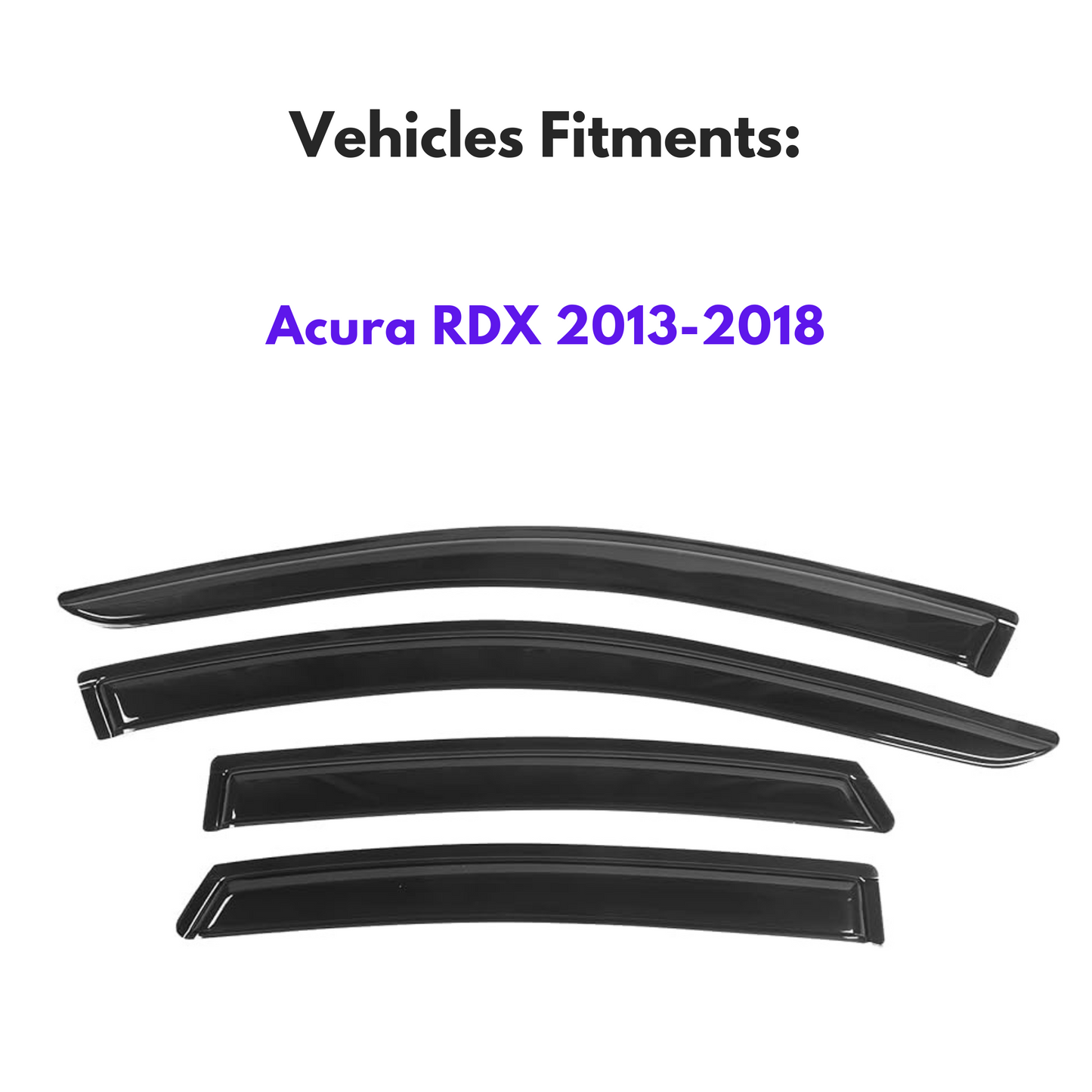 Pare-soleils pour Acura RDX 2013-2018, 4 pièces