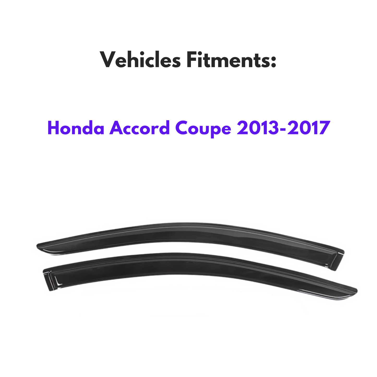 Pare-soleils pour Honda Accord Coupé 2013-2017, 2 pièces