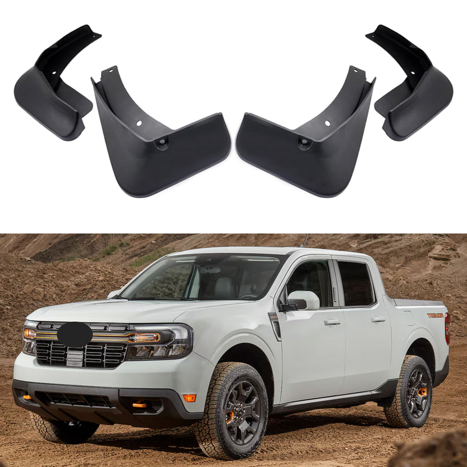 Garde-boue pour Ford Maverick 2022-2024 (toutes les tailles de cabine), 4 pièces