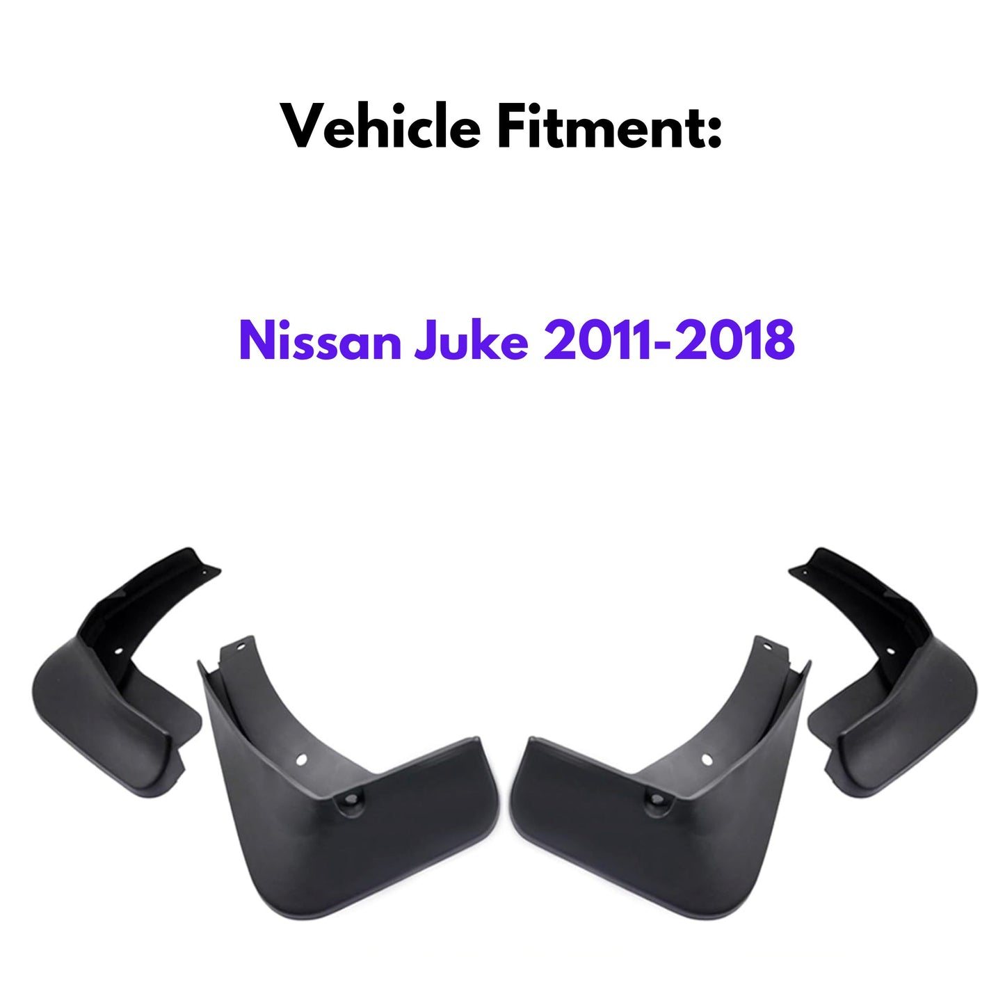 Mud Flap for Nissan Juke 2011-2018, 4-Piece