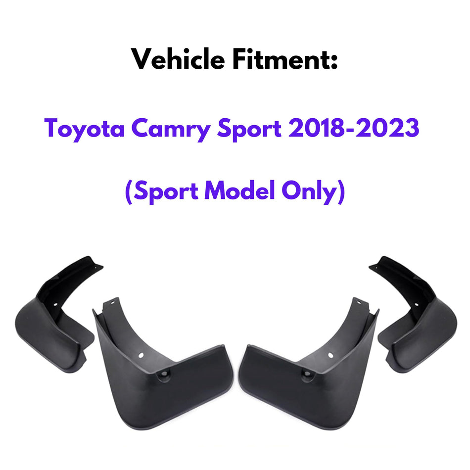 Garde-boue pour Toyota Camry Sport 2018-2023 (modèle sport uniquement), 4 pièces