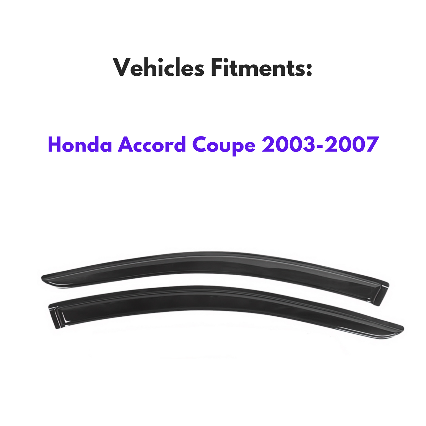 Pare-soleils pour Honda Accord Coupé 2003-2007, 2 pièces
