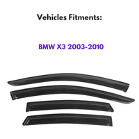 Pare-soleils pour BMW X3 2003-2010, 4 pièces