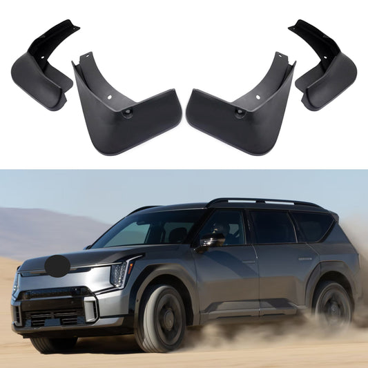 Garde-boue pour Kia EV9 2023-2024 (sans marchepied), 4 pièces